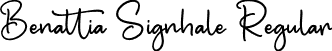 Benattia Signhale Regular font - Benattia-Signhale.otf