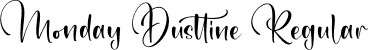 Monday Dusttine Regular font - Monday-Dusttine.otf