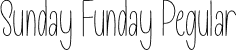 Sunday Funday Regular font - SundayFunday.otf