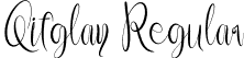 Qifglay Regular font - Qifglay.otf