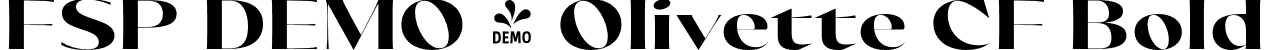 FSP DEMO - Olivette CF Bold font - Fontspring-DEMO-olivettecf-bold.otf
