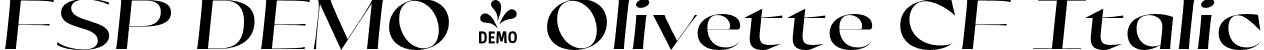 FSP DEMO - Olivette CF Italic font - Fontspring-DEMO-olivettecf-regularitalic.otf