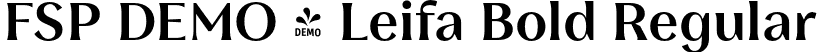 FSP DEMO - Leifa Bold Regular font - Fontspring-DEMO-leifa-bold-1.otf