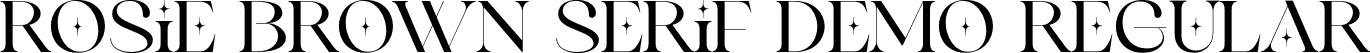 Rosie Brown Serif Demo Regular font - Rosiebrownserifdemo-MVX7v.otf