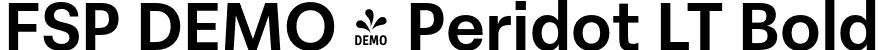 FSP DEMO - Peridot LT Bold font - Fontspring-DEMO-peridotlatin-bold.otf