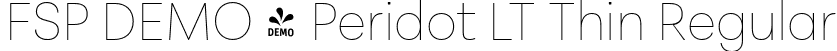 FSP DEMO - Peridot LT Thin Regular font - Fontspring-DEMO-peridotlatin-thin.otf