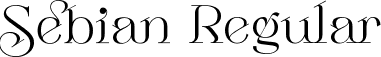 Sebian Regular font - Sebian.ttf