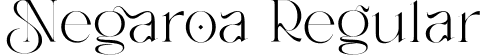 Negaroa Regular font - NegaroaRegular-p7red.ttf