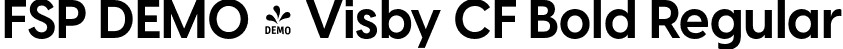 FSP DEMO - Visby CF Bold Regular font - Fontspring-DEMO-visbycf-bold.otf