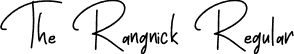 The Rangnick Regular font - The Rangnick.otf