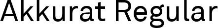 Akkurat Regular font - Akkurat.ttf