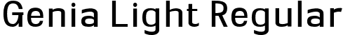Genia Light Regular font - Geniapersonaluse-Light.ttf