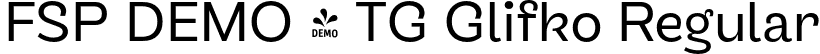 FSP DEMO - TG Glifko Regular font - Fontspring-DEMO-tgglifko-regular.otf