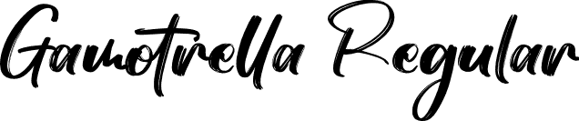 Gamotrella Regular font - Gamotrella.otf