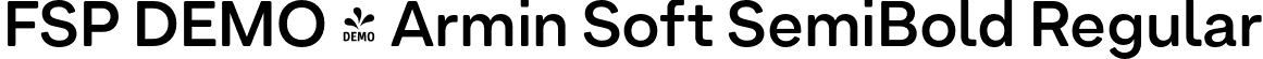 FSP DEMO - Armin Soft SemiBold Regular font - Fontspring-DEMO-arminsoft-semibold.otf
