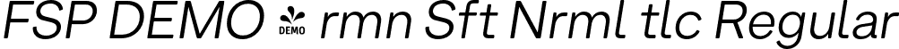 FSP DEMO - rmn Sft Nrml tlc Regular font - Fontspring-DEMO-arminsoft-normalitalic.otf
