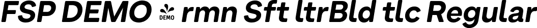 FSP DEMO - rmn Sft ltrBld tlc Regular font - Fontspring-DEMO-arminsoft-ultrabolditalic.otf
