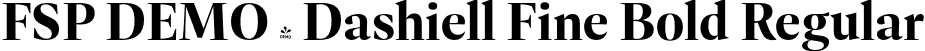 FSP DEMO - Dashiell Fine Bold Regular font - Fontspring-DEMO-dashiellfine-bold-2.otf