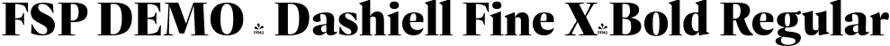 FSP DEMO - Dashiell Fine X-Bold Regular font - Fontspring-DEMO-dashiellfine-xbold-2.otf