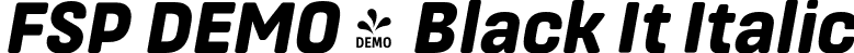 FSP DEMO - Black It Italic font - Fontspring-DEMO-masifard-blackit.otf