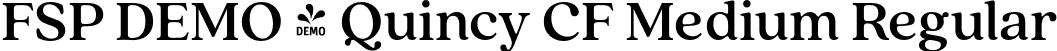 FSP DEMO - Quincy CF Medium Regular font - Fontspring-DEMO-quincycf-medium.otf