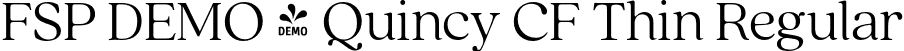 FSP DEMO - Quincy CF Thin Regular font - Fontspring-DEMO-quincycf-thin.otf