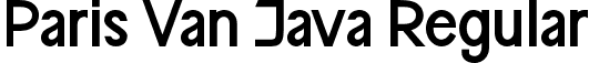Paris Van Java Regular font - ParisVanJava-jEnLR.ttf