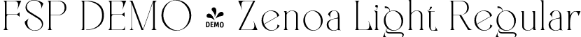 FSP DEMO - Zenoa Light Regular font - Fontspring-DEMO-zenoa-light.otf