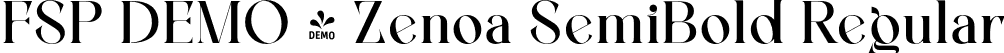 FSP DEMO - Zenoa SemiBold Regular font - Fontspring-DEMO-zenoa-semibold.otf