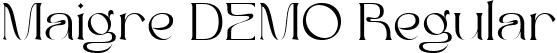 Maigre DEMO Regular font - MaigreDemo-6Y5eA.ttf