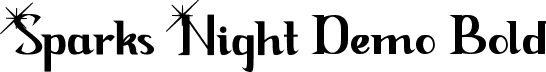 Spark Night Demo Bold font - SparkNightDemoBold.ttf
