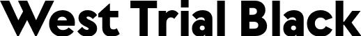 West Trial Black font - WestTrial-Black.otf