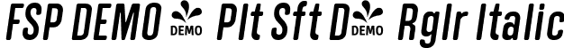 FSP DEMO - Plt Sft D4 Rglr Italic font - Fontspring-DEMO-polatesoftd4-italic.ttf