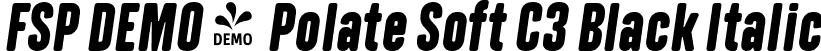 FSP DEMO - Polate Soft C3 Black Italic font - Fontspring-DEMO-polatesoftc3-blackitalic.ttf