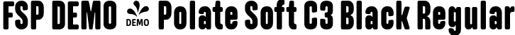 FSP DEMO - Polate Soft C3 Black Regular font - Fontspring-DEMO-polatesoftc3-black.ttf