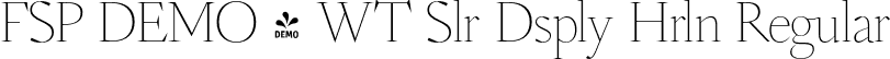 FSP DEMO - WT Slr Dsply Hrln Regular font - Fontspring-DEMO-wtsolaire-displayhairline.otf