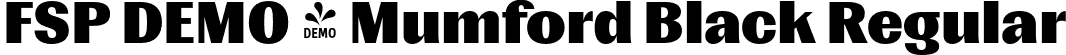 FSP DEMO - Mumford Black Regular font - Fontspring-DEMO-mumford-black.otf