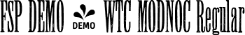 FSP DEMO - WTC MODNOC Regular font - Fontspring-DEMO-wtc-modnoc.otf