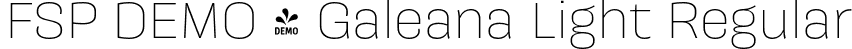 FSP DEMO - Galeana Light Regular font - Fontspring-DEMO-galeana-light.otf