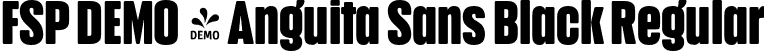 FSP DEMO - Anguita Sans Black Regular font - Fontspring-DEMO-anguitasans-black.otf