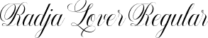 Radja Lover Regular font - radjaloverregular-k726z.ttf