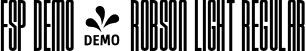 FSP DEMO - Robson Light Regular font - Fontspring-DEMO-robson-light.otf