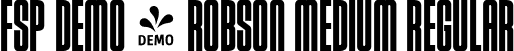 FSP DEMO - Robson Medium Regular font - Fontspring-DEMO-robson-medium.otf