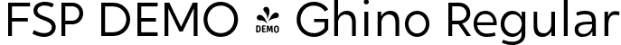 FSP DEMO - Ghino Regular font - Fontspring-DEMO-ghino-light.otf