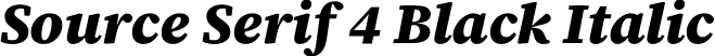 Source Serif 4 Black Italic font - SourceSerif4-BlackItalic.ttf