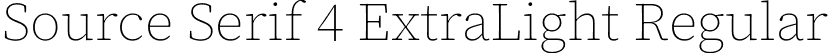 Source Serif 4 ExtraLight Regular font - SourceSerif4-ExtraLight.ttf