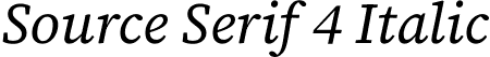 Source Serif 4 Italic font - SourceSerif4-Italic.ttf