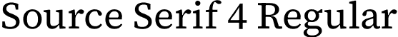 Source Serif 4 Regular font - SourceSerif4-Regular.ttf