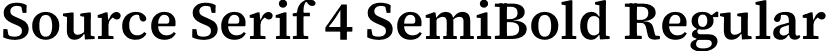 Source Serif 4 SemiBold Regular font - SourceSerif4-SemiBold.ttf