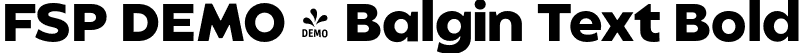 FSP DEMO - Balgin Text Bold font - Fontspring-DEMO-balgintext-bold.otf